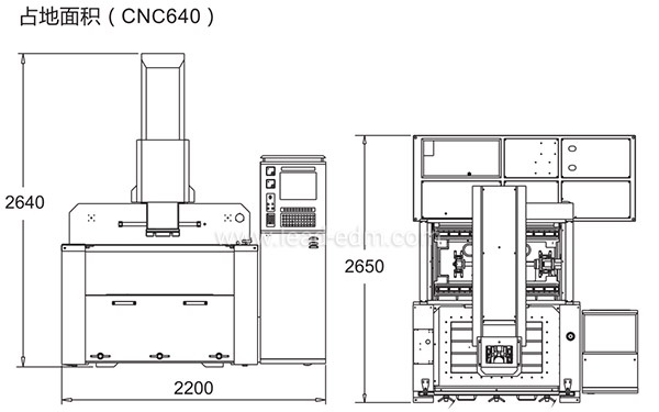 群基牛头式数控火花机 CNC-640